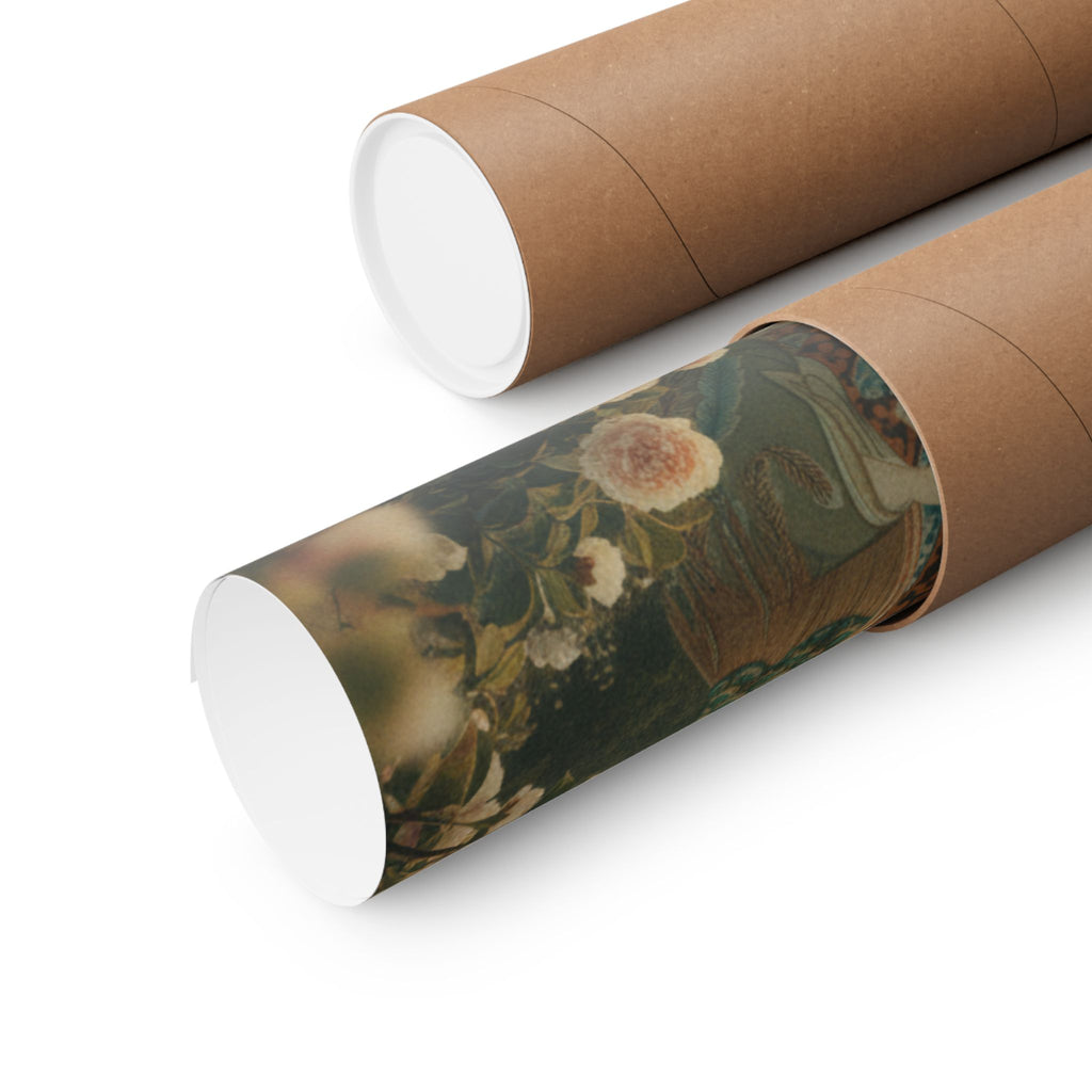 Scenic Nature — Courtesan With Book And Hair-Pin — Matte Poster