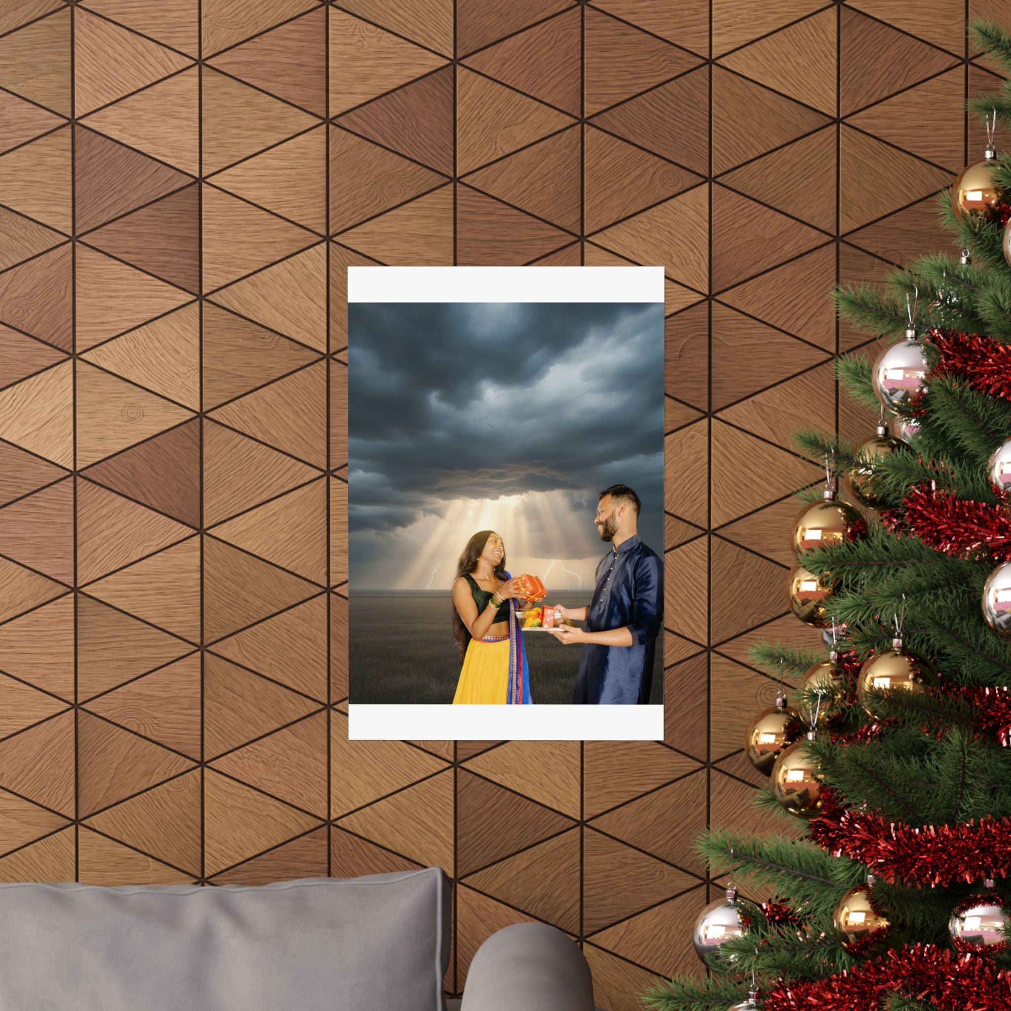 Dramatic Storm — Person — Matte Poster