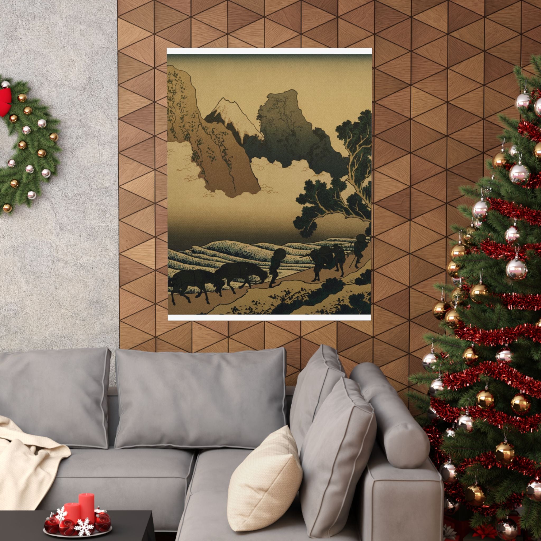 Scenic Nature — View From The Other Side Of Fuji From The Minobu River (Minobugawa Ura Fuji), Fr — Matte Poster
