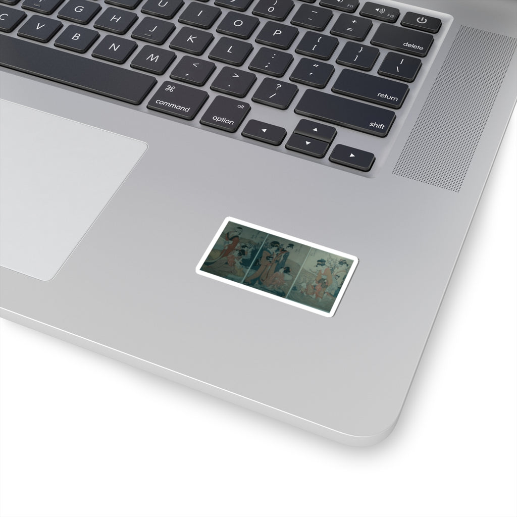Cinematic — Women And Children On The Banks Of A Stream — Kiss-Cut Sticker