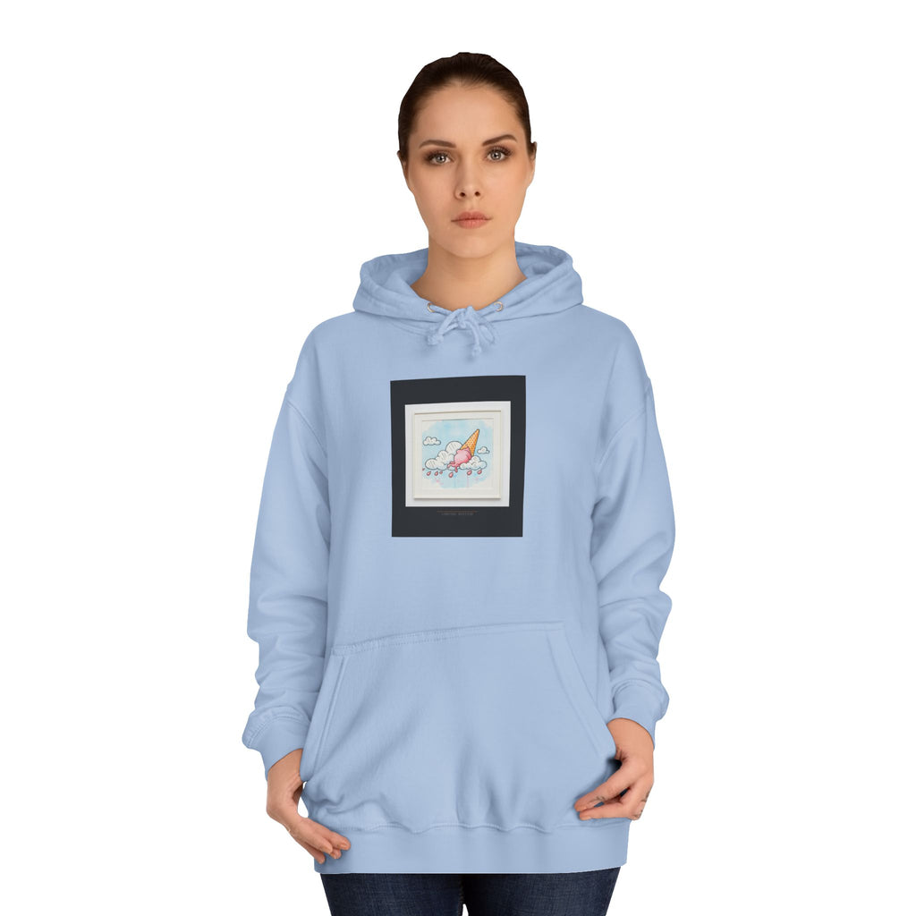Melting Ice Cream Cloud Watercolour Pullover Hoodie