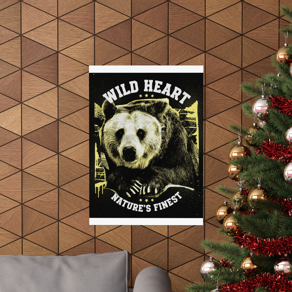 Streetwear Collage — Bear — Matte Poster
