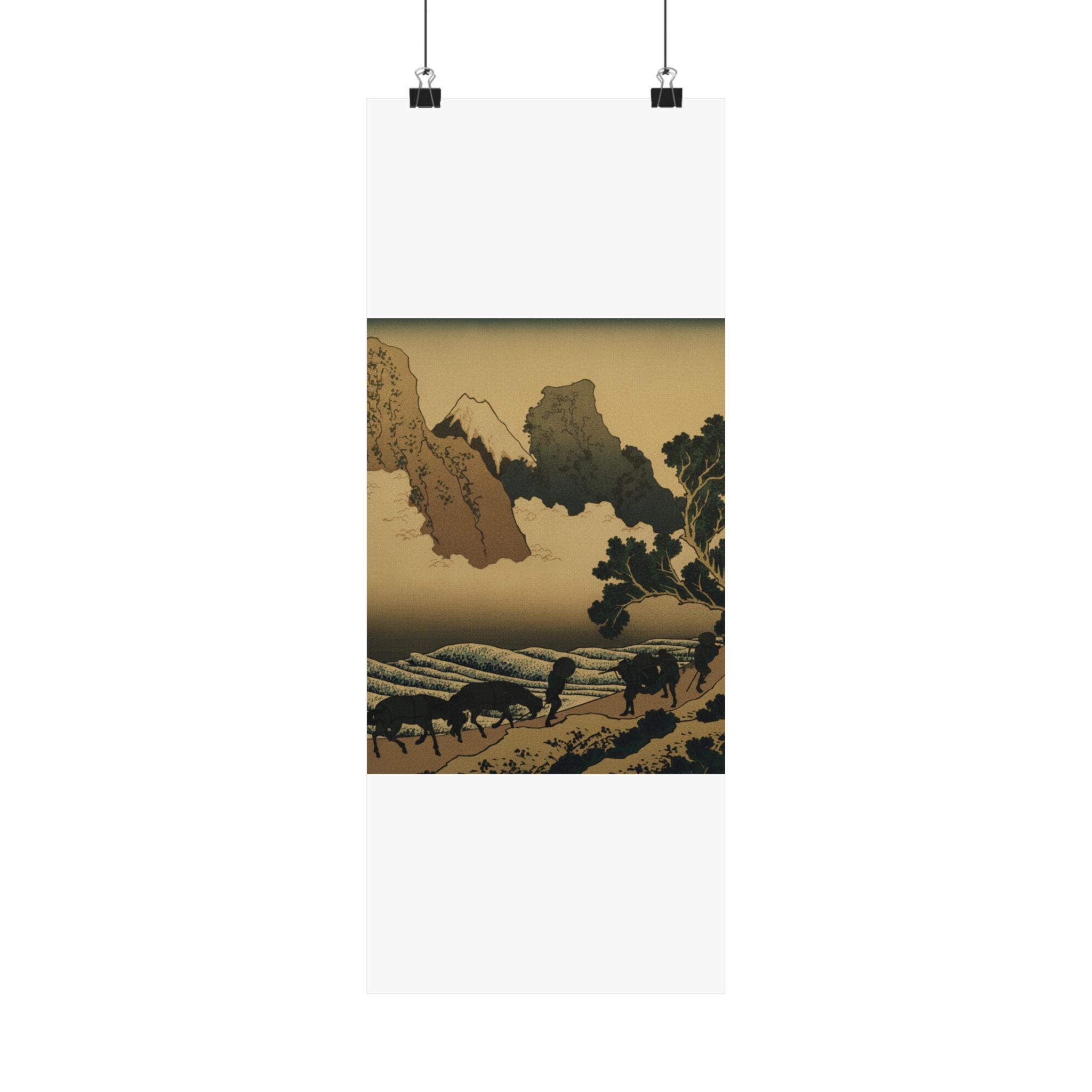 Scenic Nature — View From The Other Side Of Fuji From The Minobu River (Minobugawa Ura Fuji), Fr — Matte Poster