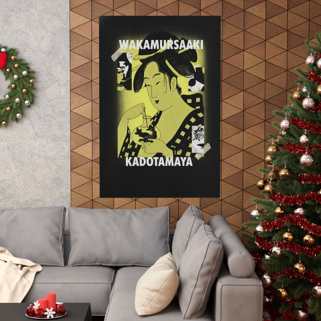 Streetwear Collage — Wakamurasaki Of The Kadotamaya — Matte Poster