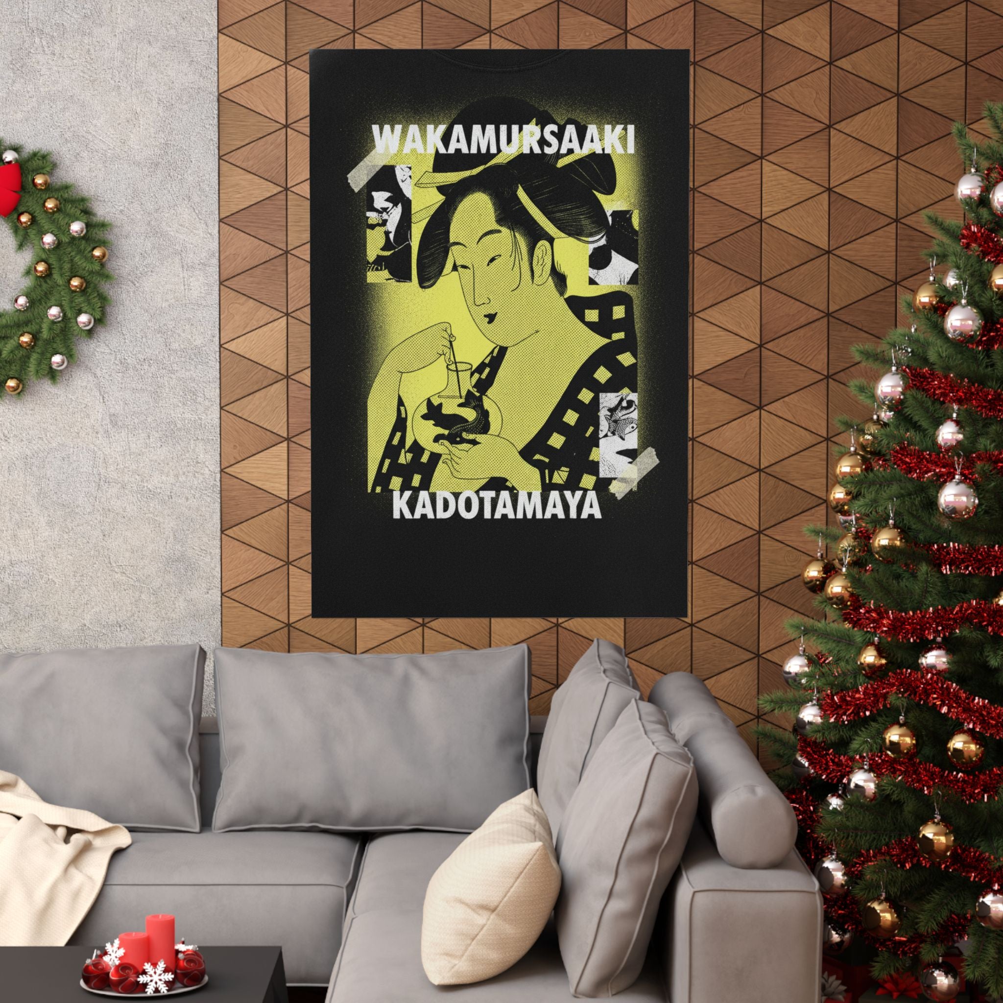 Streetwear Collage — Wakamurasaki Of The Kadotamaya — Matte Poster