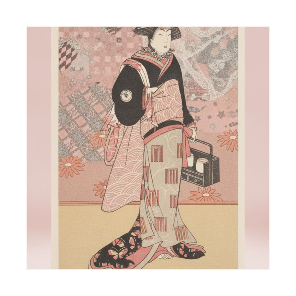 Product Marketing — The Actor Iwai Hanshiro Iv As A Woman In A Black Kimono — Matte Poster