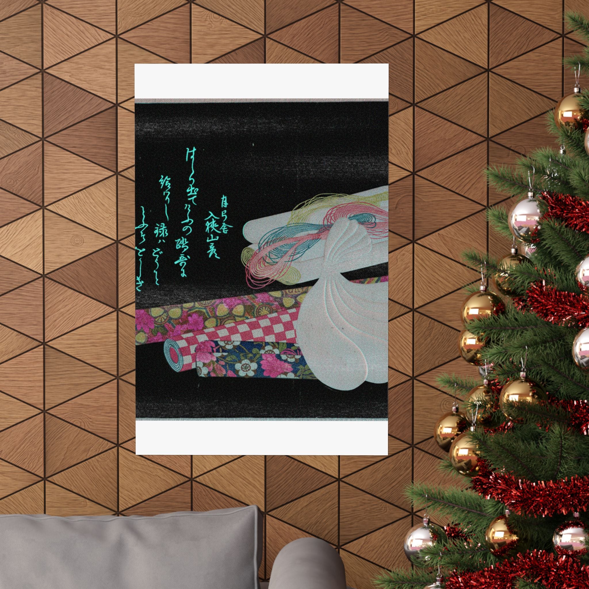 Glitch Culture — Rolls Of Cloth, Cotton And Yarn — Matte Poster