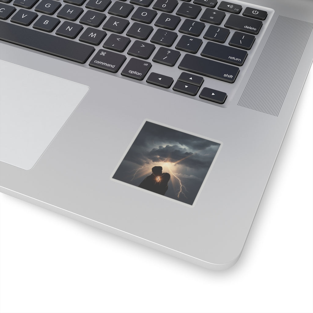 Dramatic Storm — Person — Kiss-Cut Sticker
