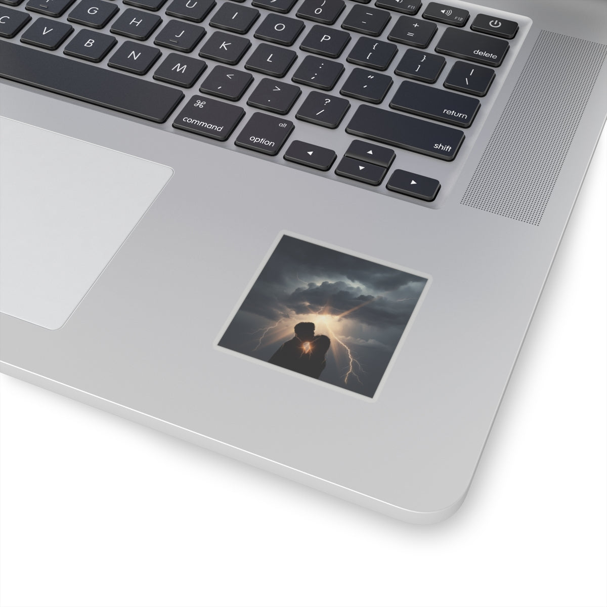 Dramatic Storm — Person — Kiss-Cut Sticker