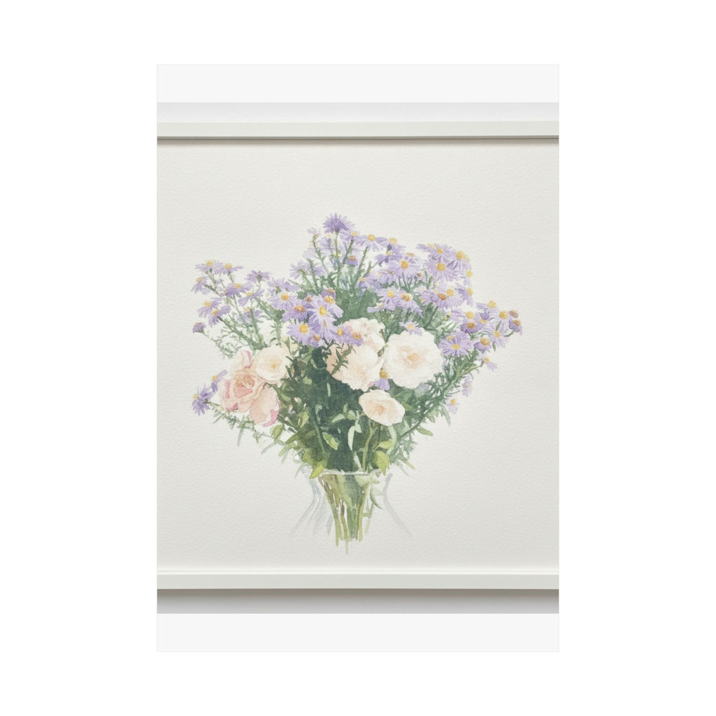 Watercolor — Flowers — Matte Poster