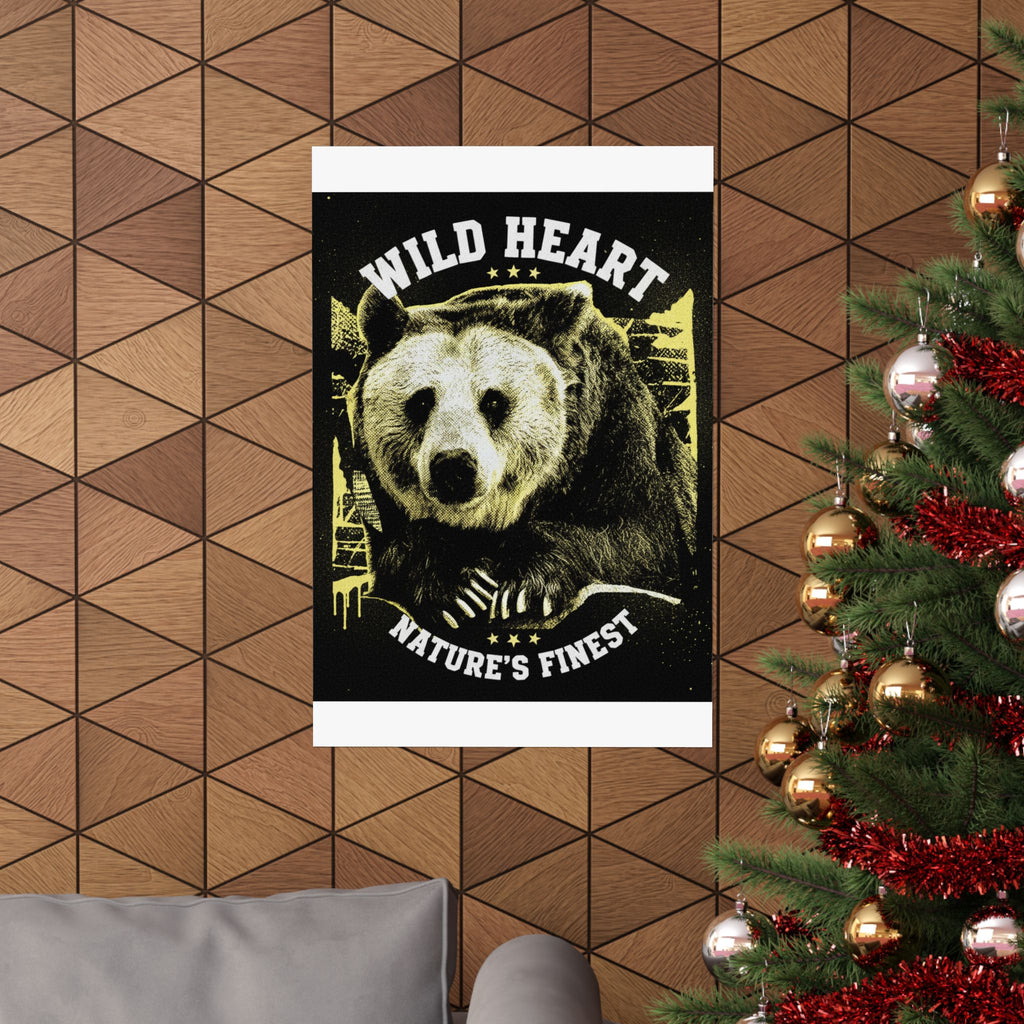 Streetwear Collage — Bear — Matte Poster