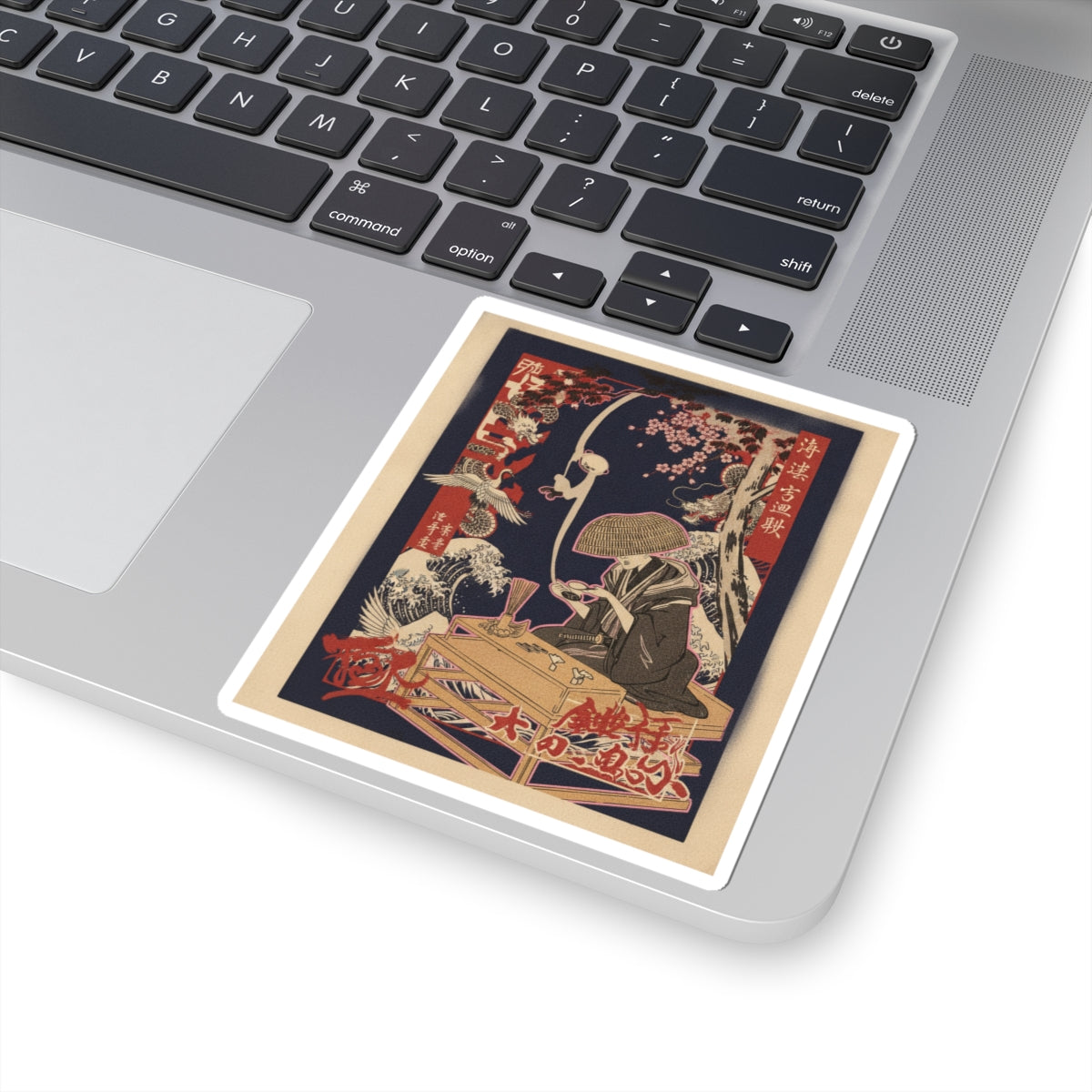 Japanese Street — The Magnifying Glass — Kiss-Cut Sticker
