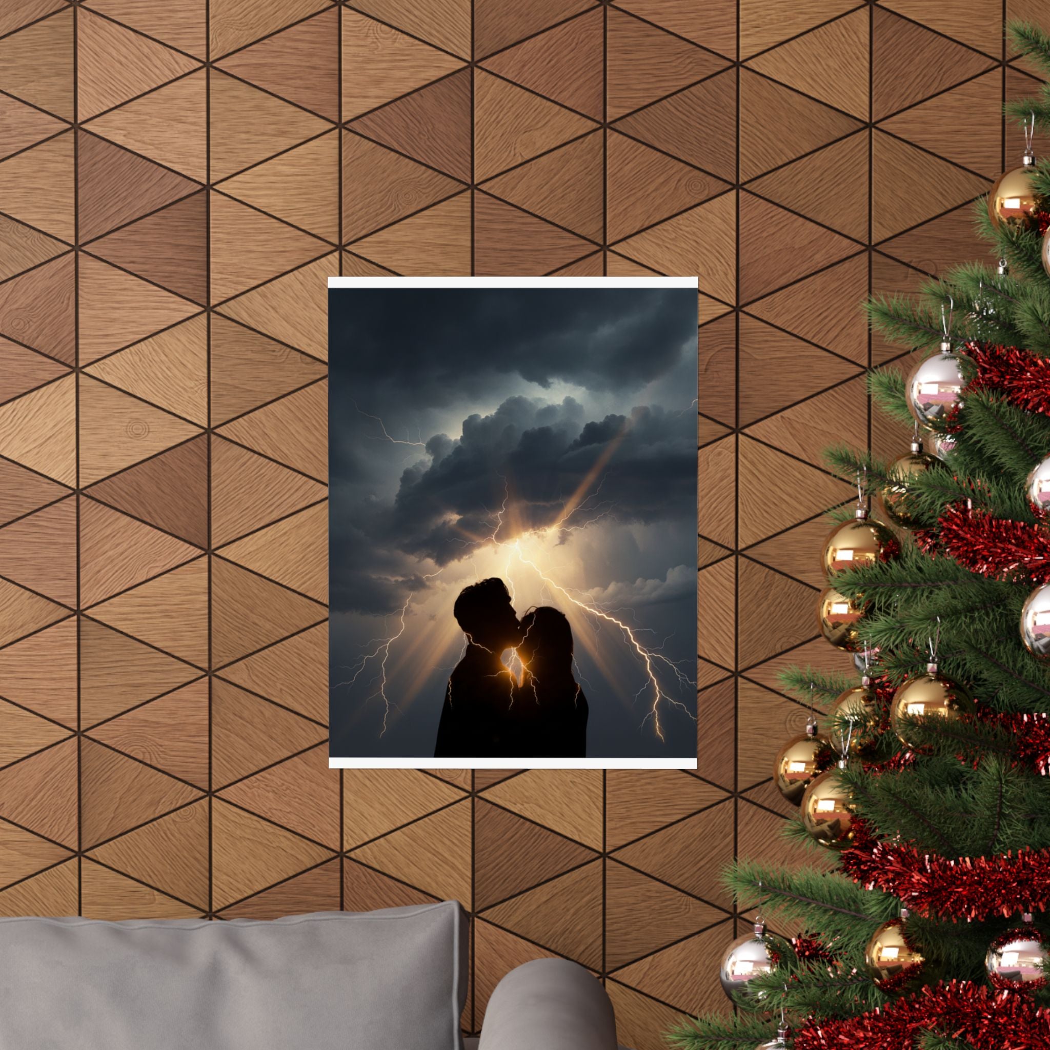 Dramatic Storm — Person — Matte Poster