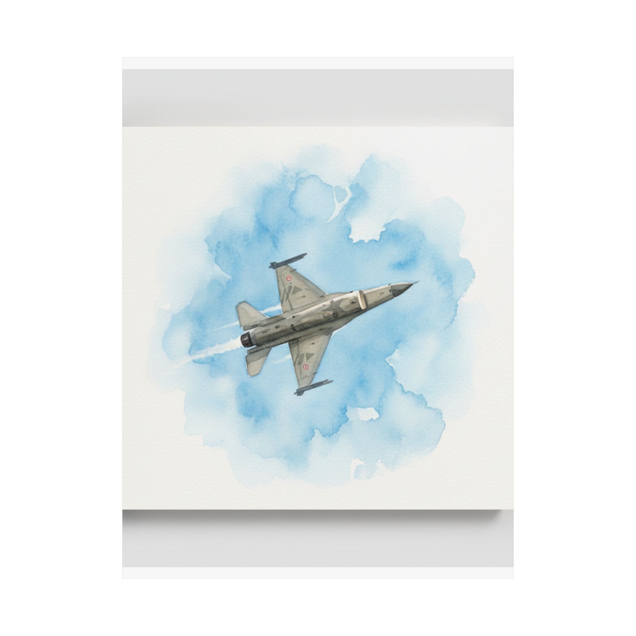 Watercolor — Aircraft — Matte Poster