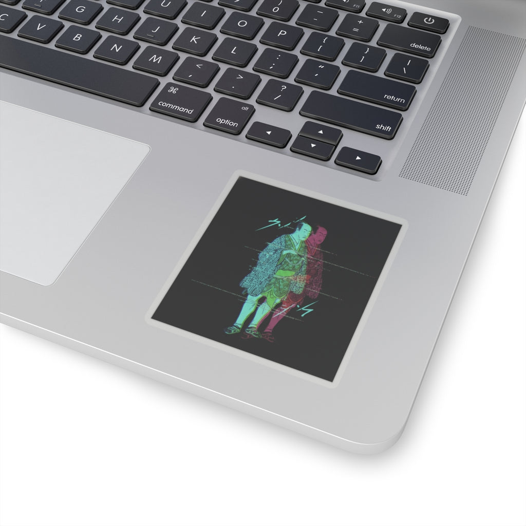 Glitch Culture — The Fourth Matsumoto Koshiro As A Man Dressed In A Short Kimono — Kiss-Cut Sticker