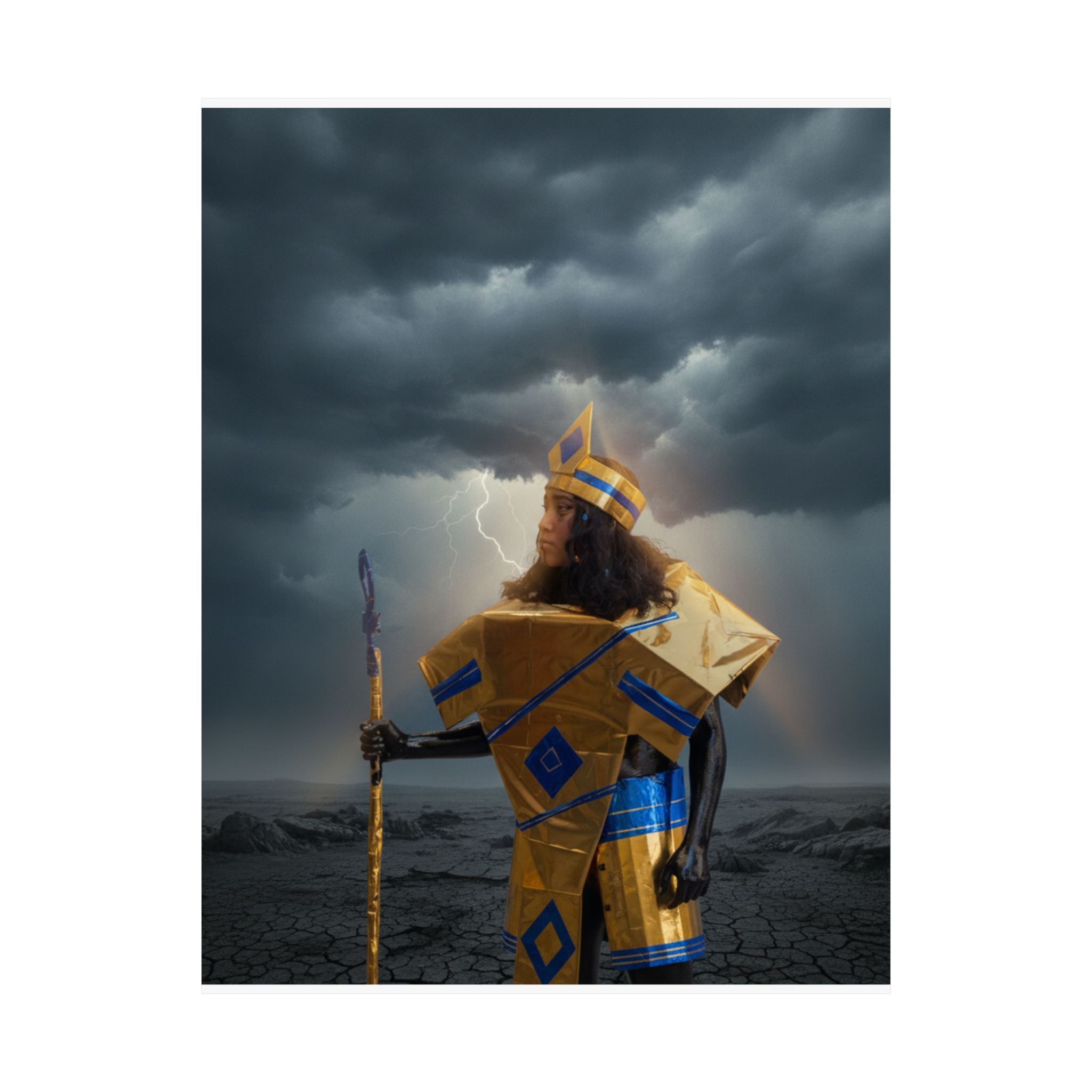 Dramatic Storm — Person — Matte Poster