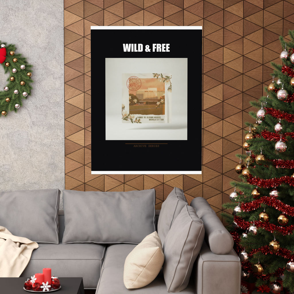 WILD & FREE Vintage Magnolia Archive Matte Poster