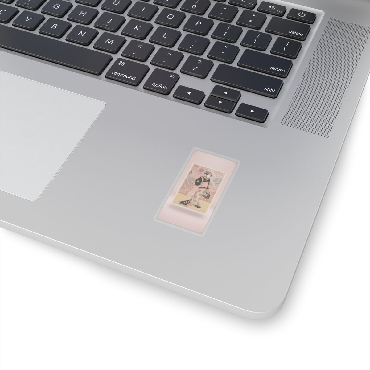 Product Marketing — The Actor Iwai Hanshiro Iv As A Woman In A Black Kimono — Kiss-Cut Sticker