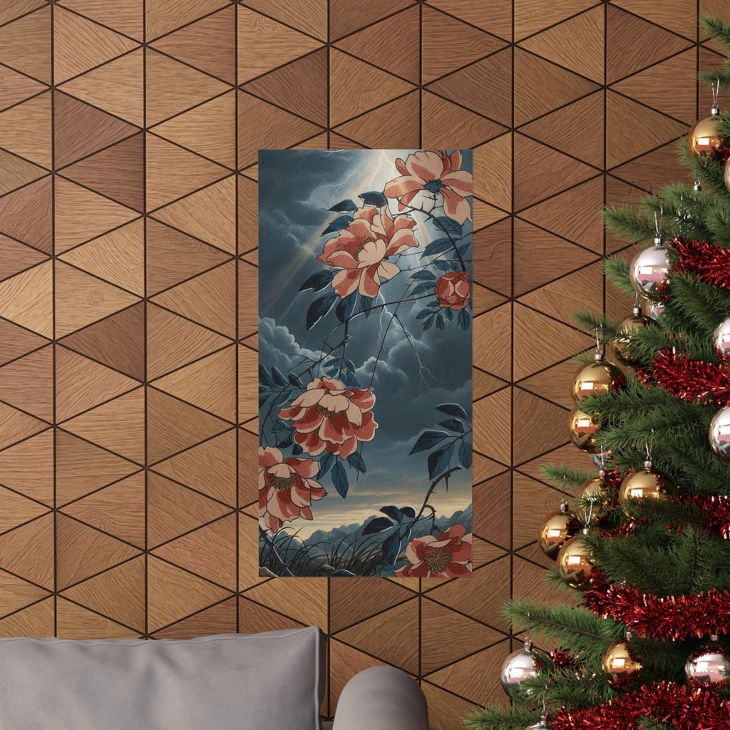 Dramatic Storm — Rose — Matte Poster