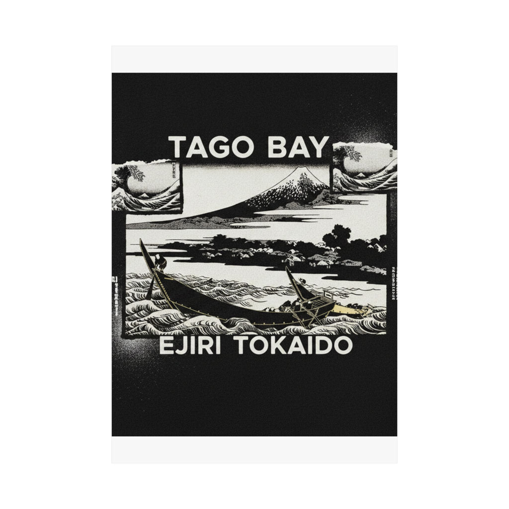 Streetwear Collage — Tago Bay Near Ejiri On The Tōkaidō (Tōkaidō Ejiri Tago No Ura Ryaku Zu), From Th — Matte Poster