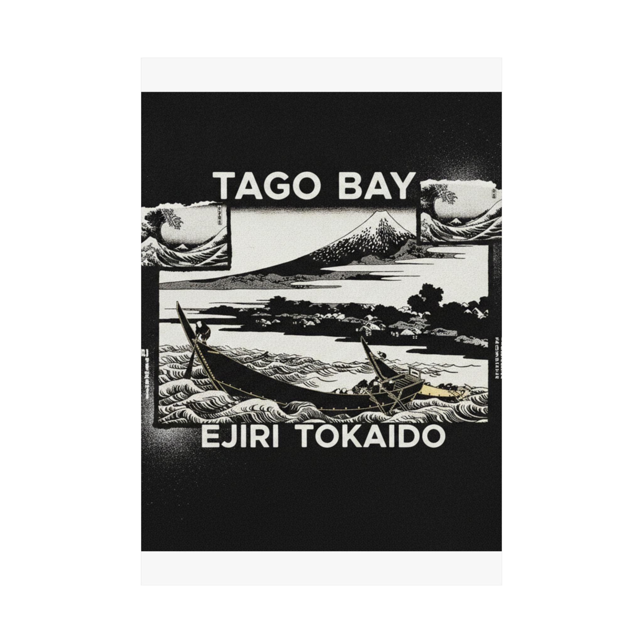 Streetwear Collage — Tago Bay Near Ejiri On The Tōkaidō (Tōkaidō Ejiri Tago No Ura Ryaku Zu), From Th — Matte Poster