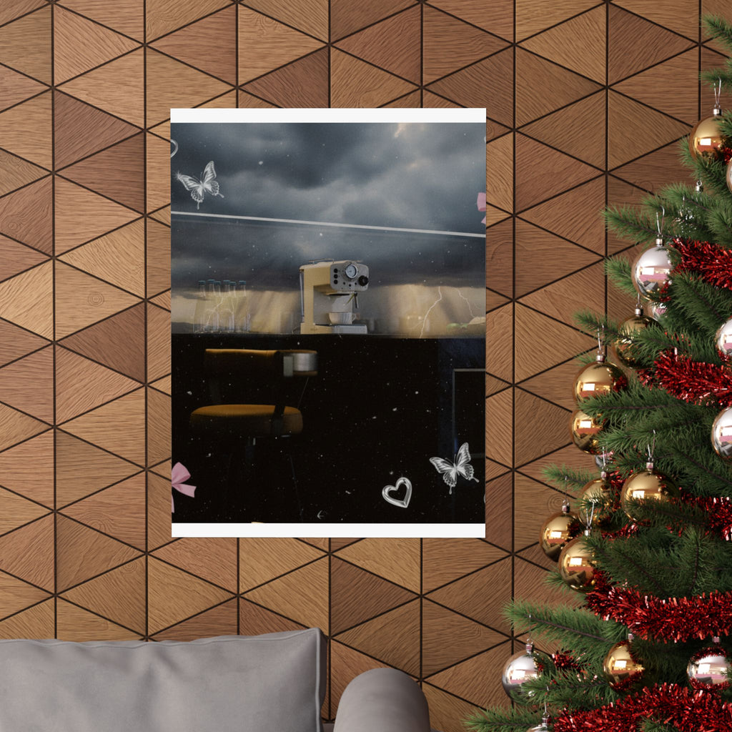 Dramatic Storm — Kitchen — Matte Poster