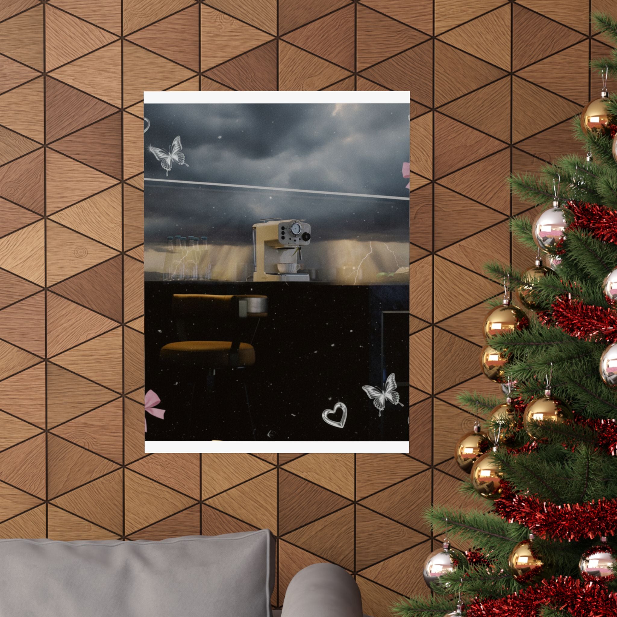 Dramatic Storm — Kitchen — Matte Poster