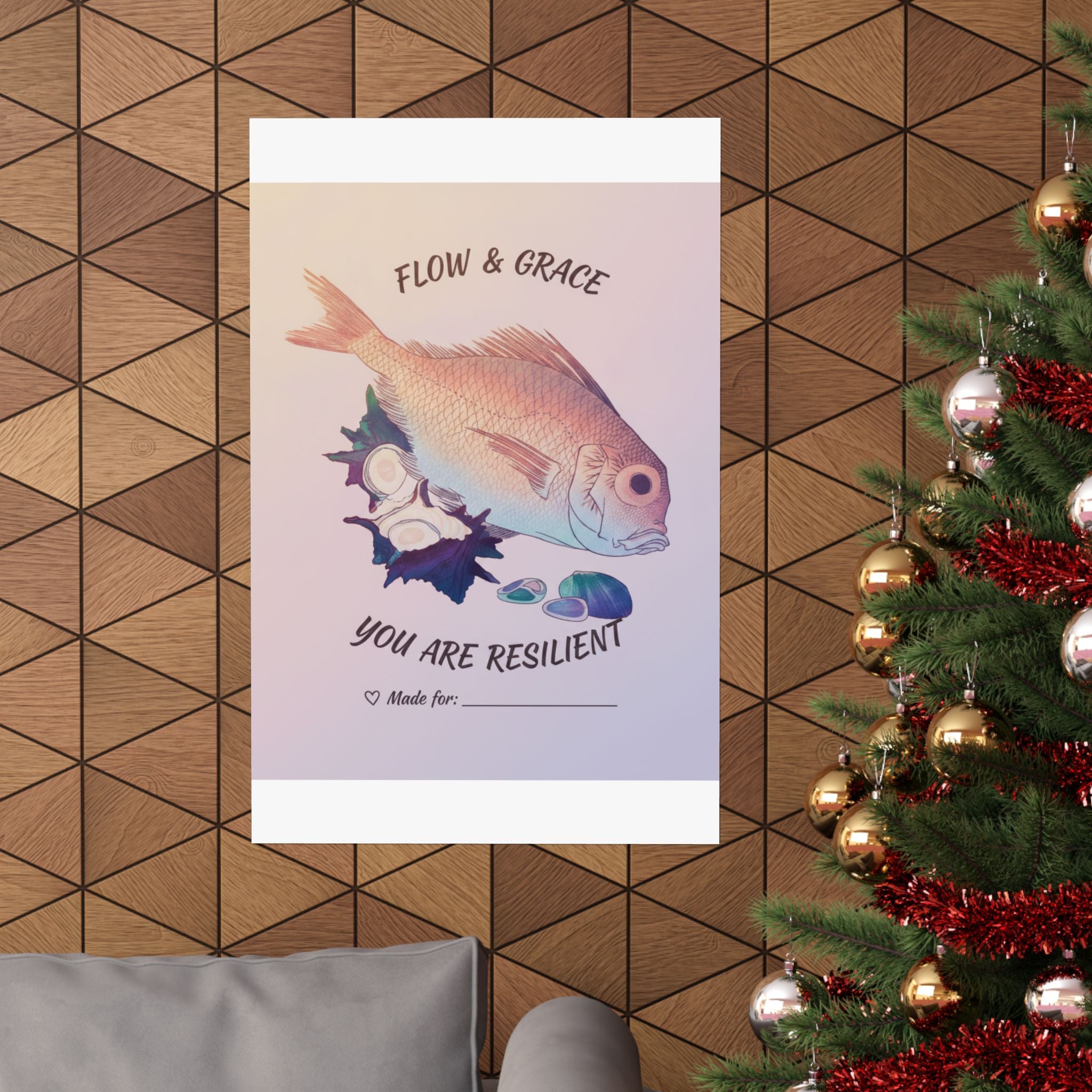 Affirmation — Tai Fish And Top-Shells — Matte Poster
