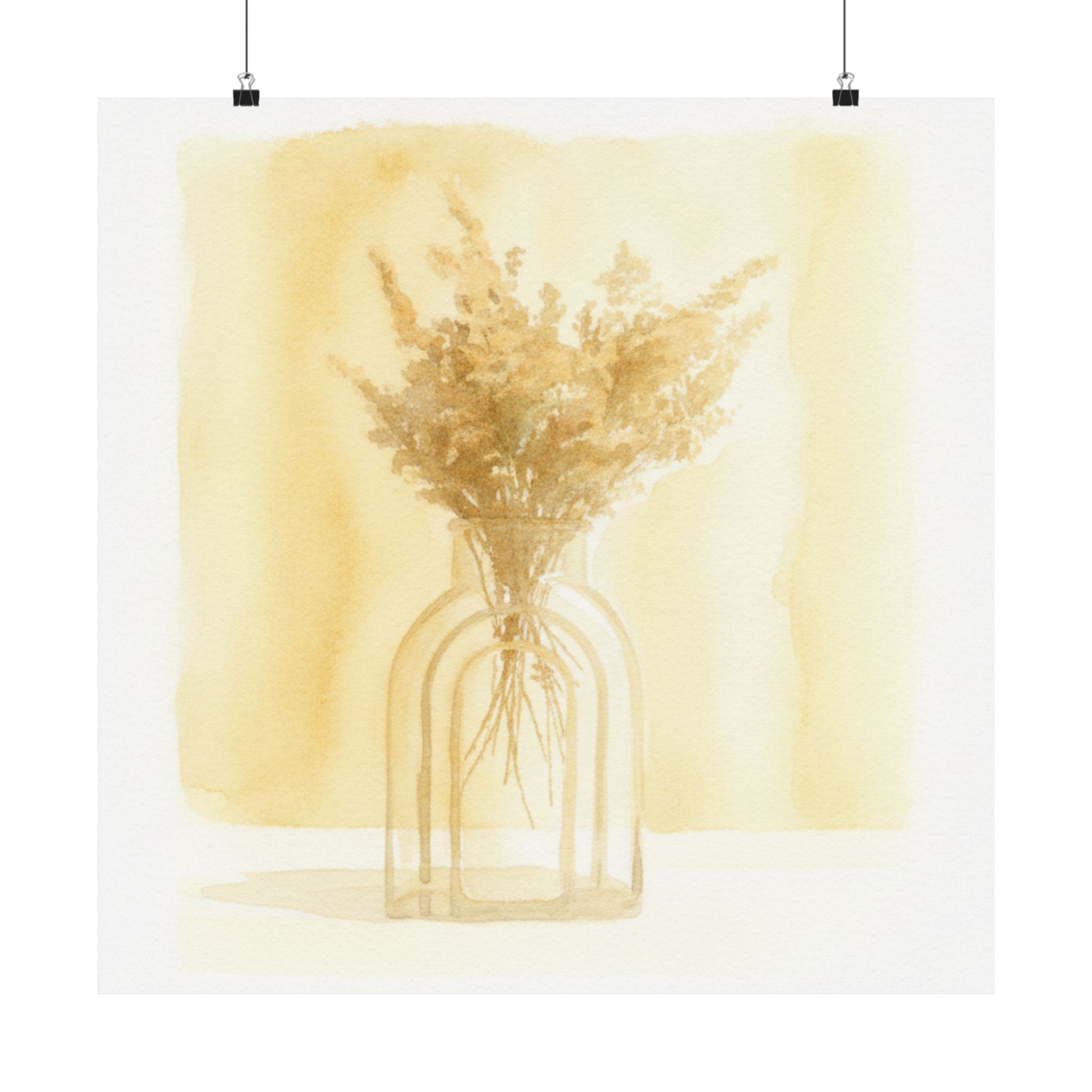 Watercolor — Flowers — Matte Poster