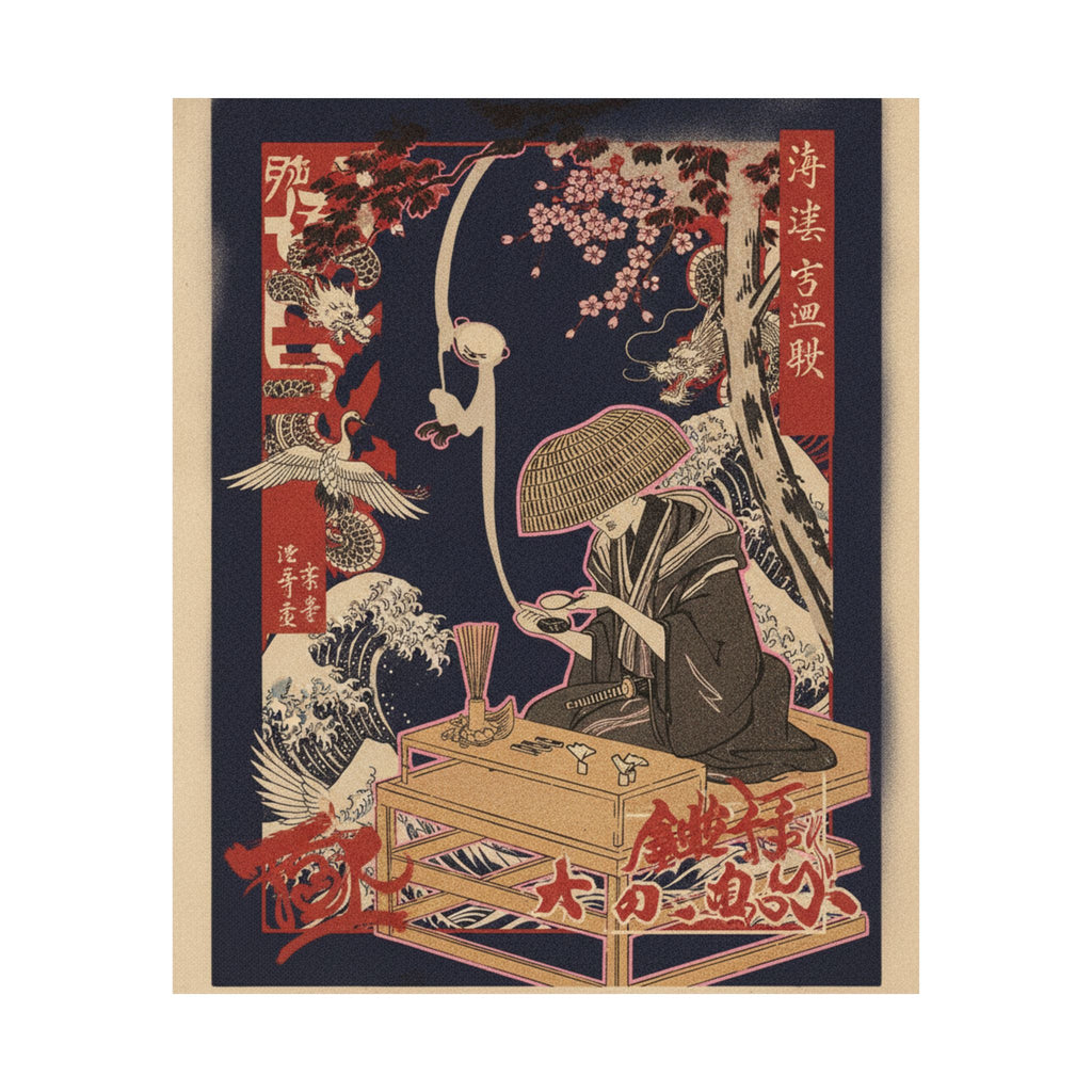 Japanese Street — The Magnifying Glass — Matte Poster