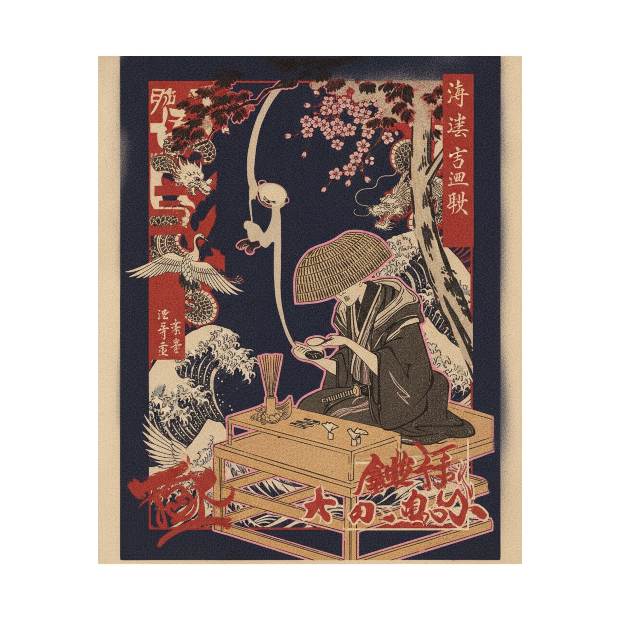 Japanese Street — The Magnifying Glass — Matte Poster