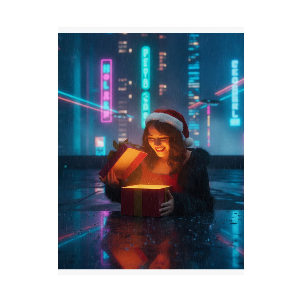 Neon Noir — Person — Matte Poster