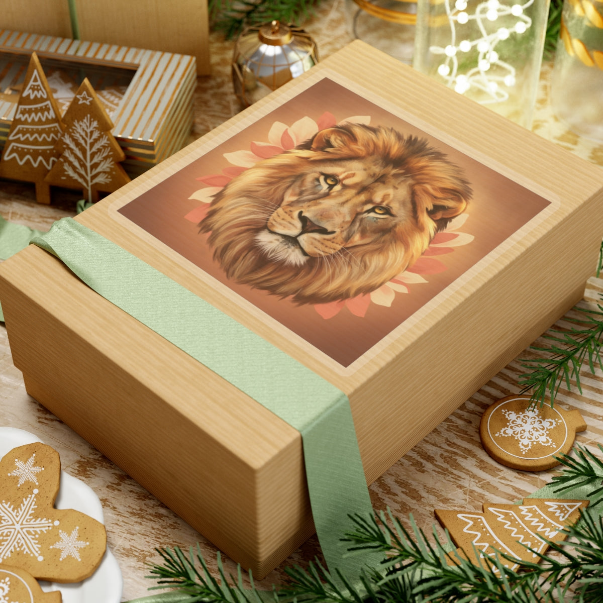 Southern Sunset — Lion — Kiss-Cut Sticker
