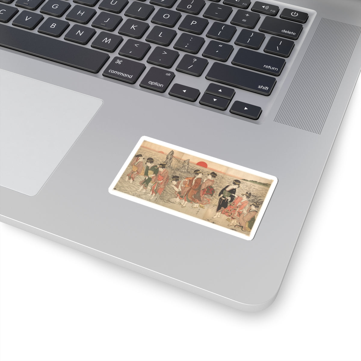 Ecommerce Main — Women Worshipping The Rising Sun Between The Twin Rocks At Ise — Kiss-Cut Sticker
