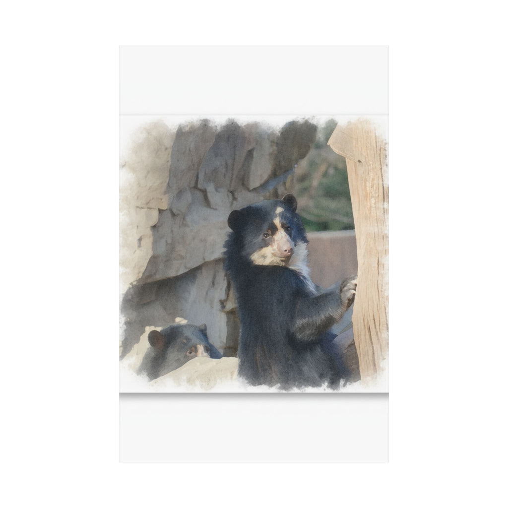 Watercolor — Bear — Matte Poster