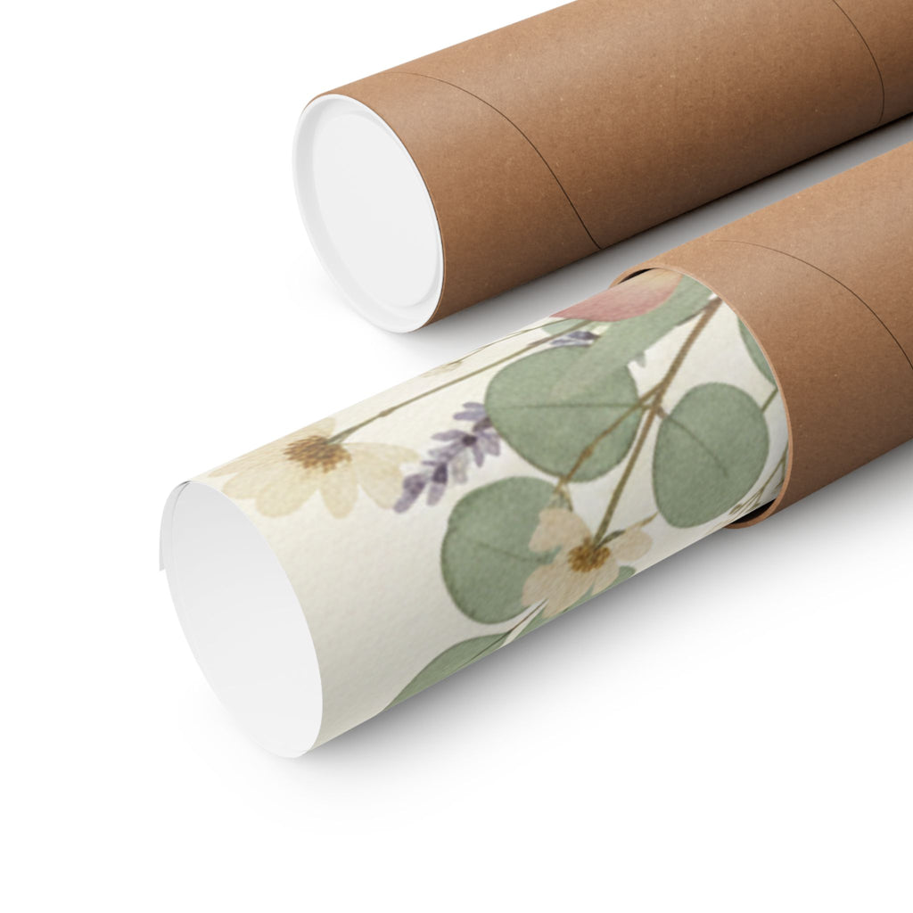 Pressed Lavender & Eucalyptus Garland Matte Poster
