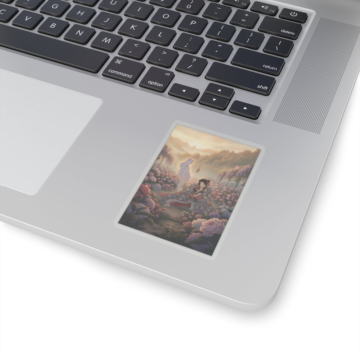 Scenic Nature — Toriyama Akinari Terutada With Ghost; (The Lavender Chapter) — Kiss-Cut Sticker