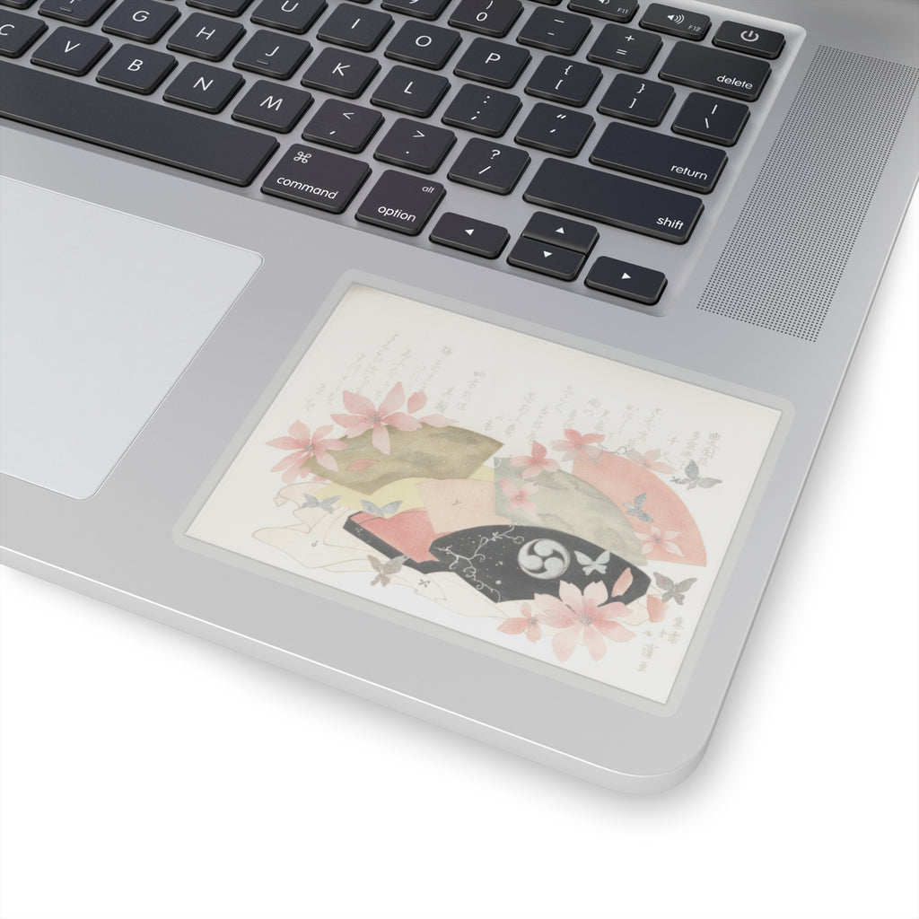 Watercolor — Fan-Box With Fans — Kiss-Cut Sticker