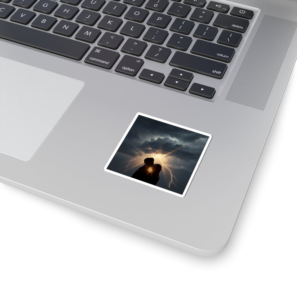 Dramatic Storm — Person — Kiss-Cut Sticker