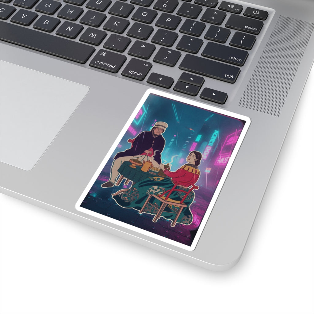 Neon Noir kiss-cut sticker — product view 19