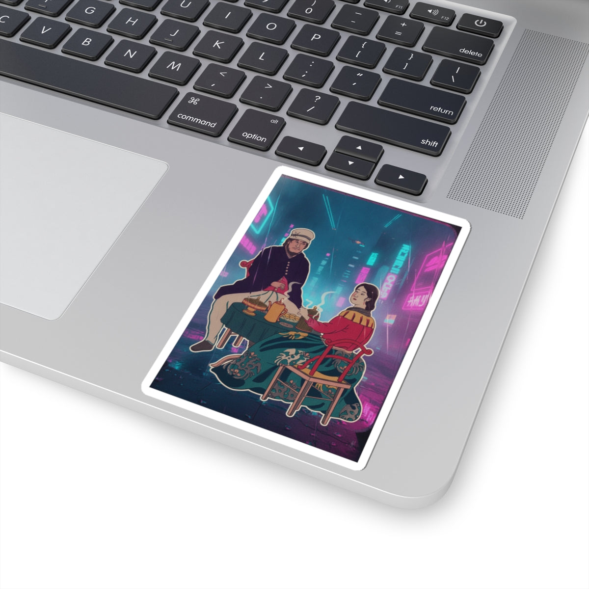 Neon Noir kiss-cut sticker — product view 19