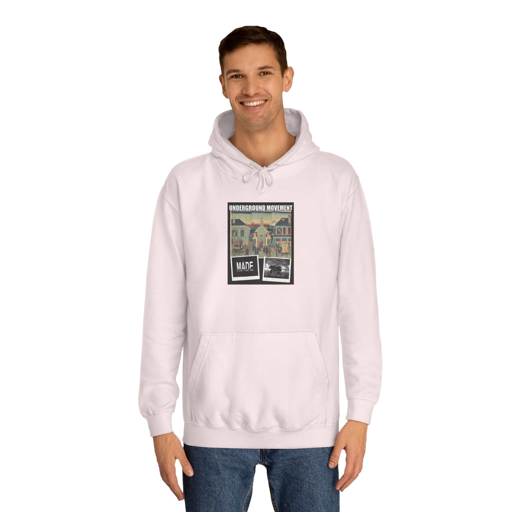 UNDERGROUND MOVEMENT | Illustration Of Foreign Residences And The Catholic Church In Yokohama (Yokohama Collage Tee — Hoodie