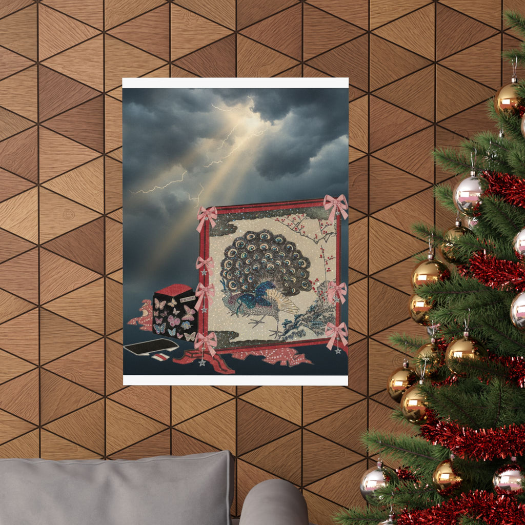 Dramatic Storm — Screen And Lady'S Work-Box — Matte Poster