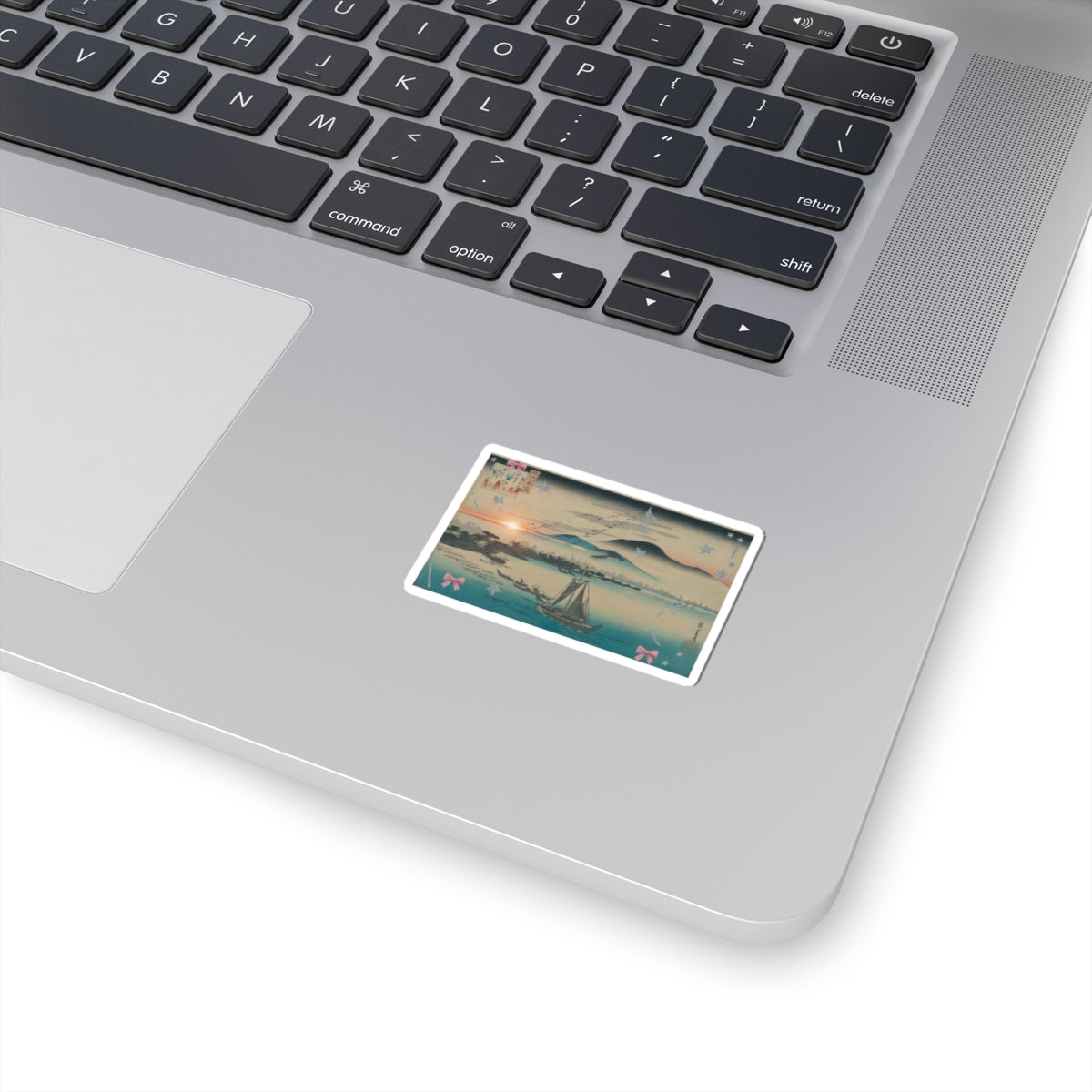 Cinematic — Geese Flying Down To Katada — Kiss-Cut Sticker