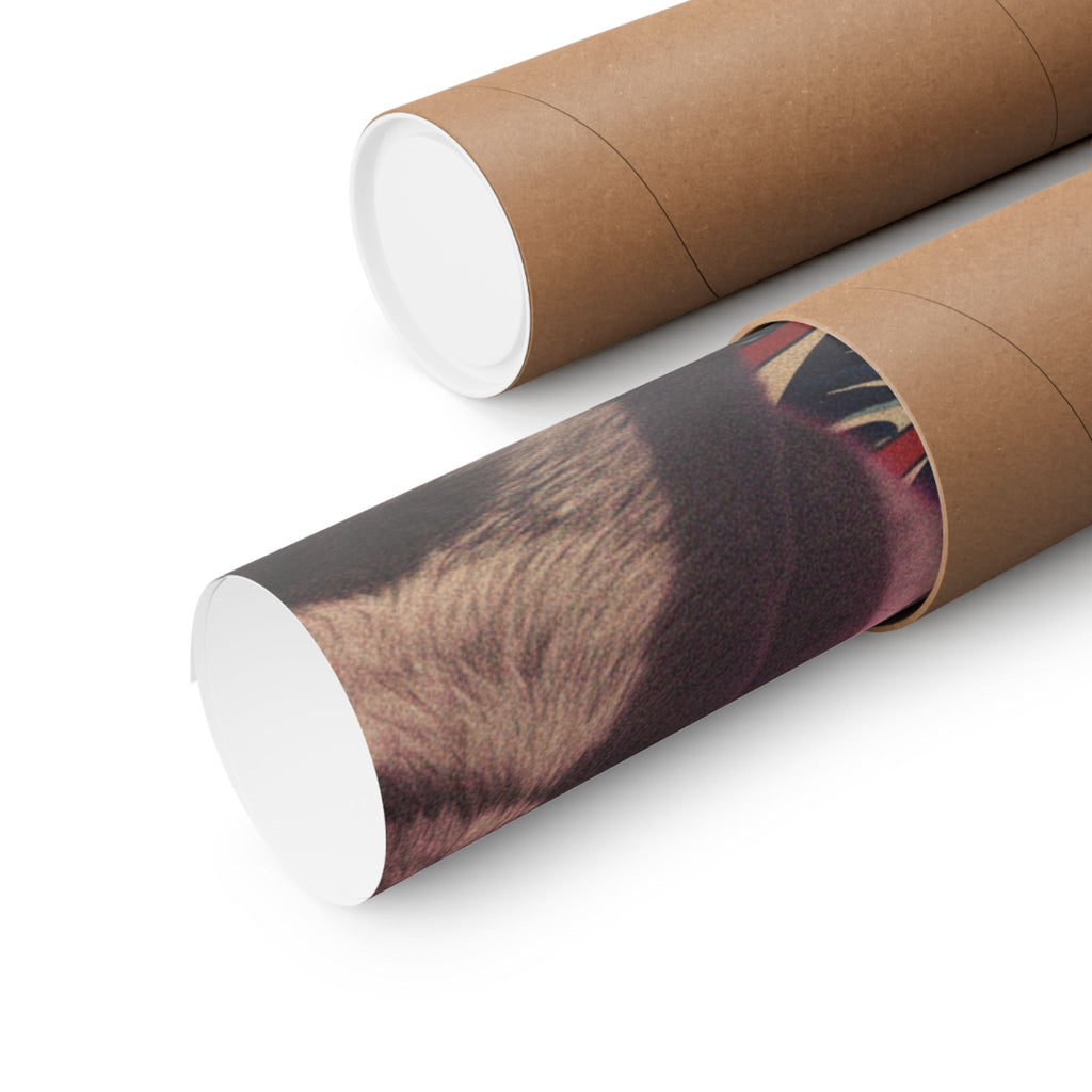 Japanese Street — Dog — Matte Poster