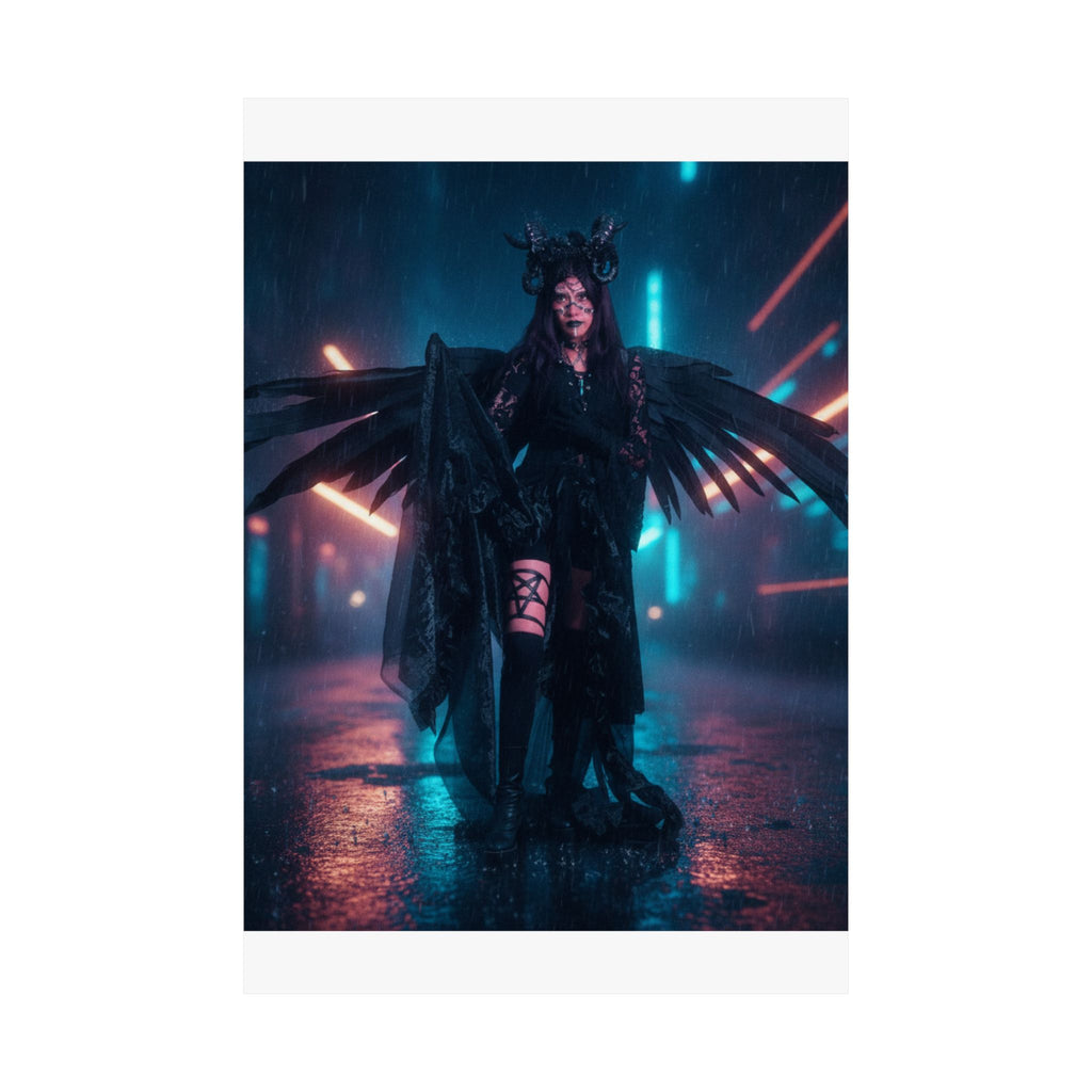 Neon Noir — Person — Matte Poster