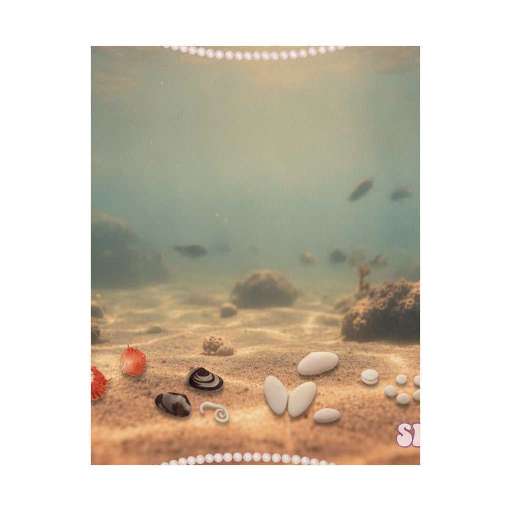 Scenic Nature — Shells Under Water — Matte Poster
