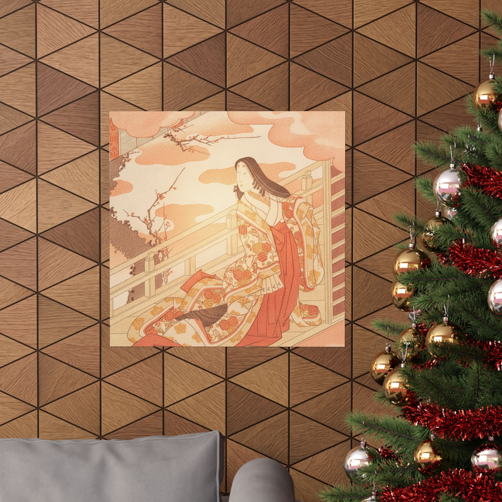 Southern Sunset — Court Lady Praising The Plum Blossom — Matte Poster