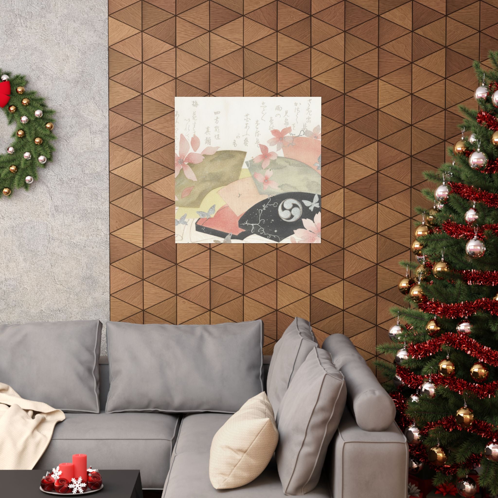 Watercolor — Fan-Box With Fans — Matte Poster