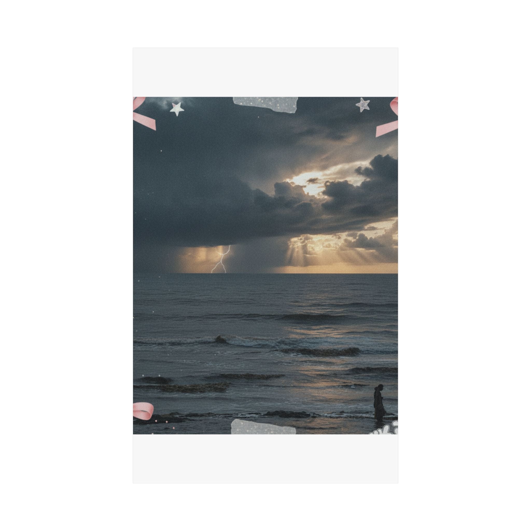Dramatic Storm — Person — Matte Poster
